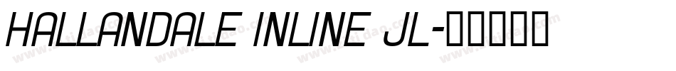 Hallandale Inline JL字体转换